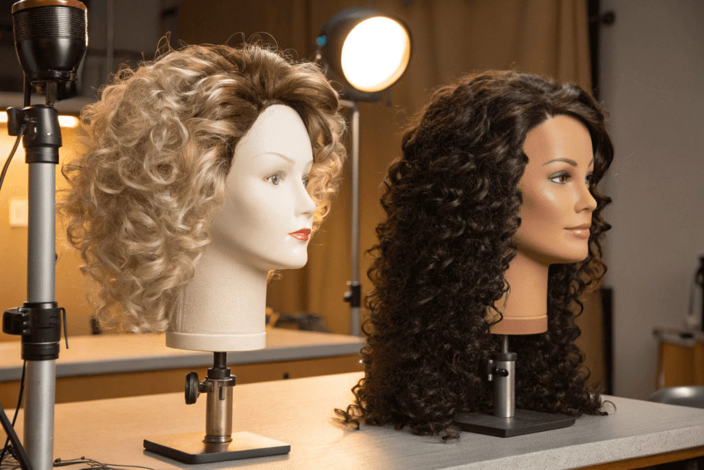 comparison of synthetic and human hair wigs