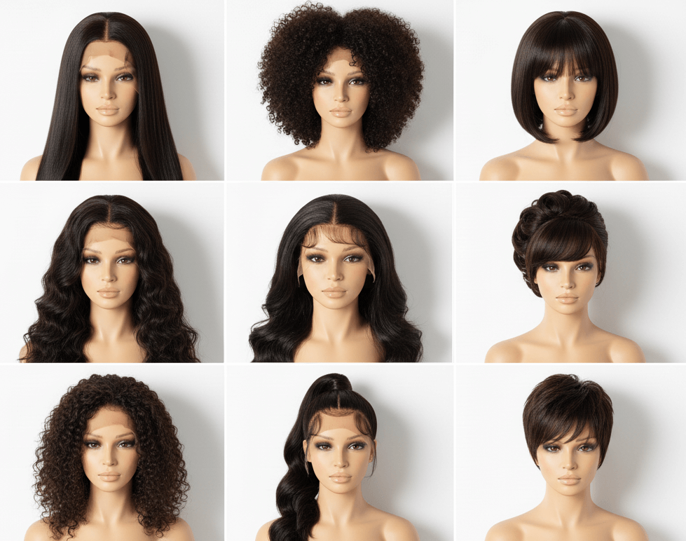 full lace, lace front, and 360 lace wigs