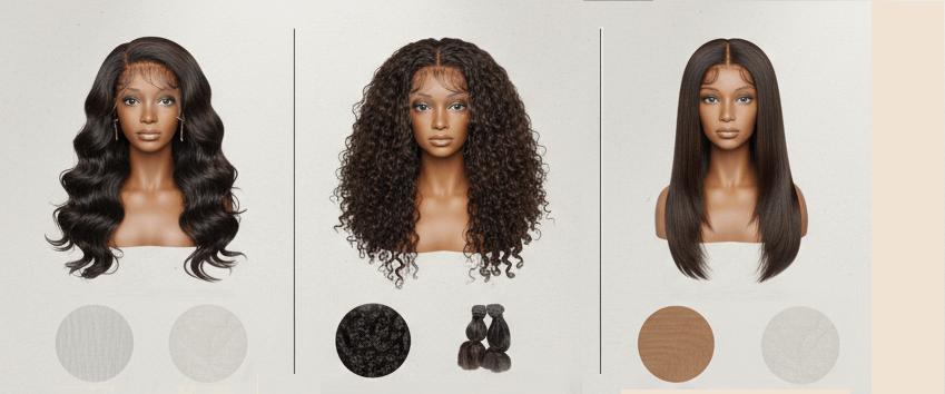 lace wig construction