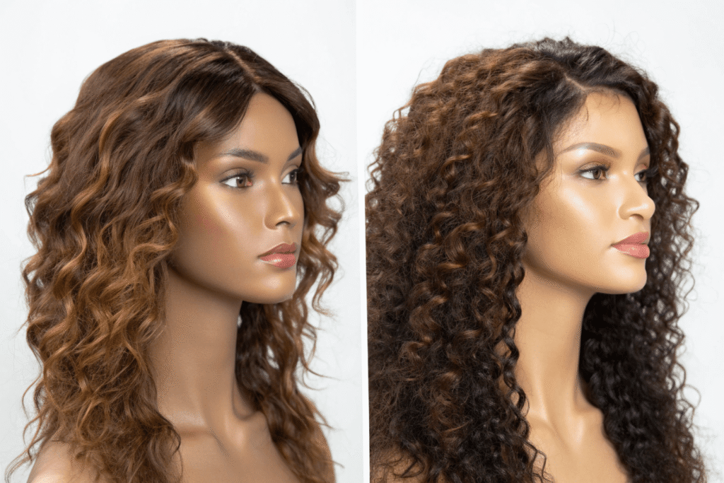 150% density loose wave curly straight human hair wig