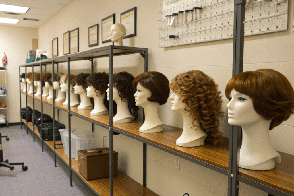 1–2× monthly (human hair-corrective only (heat-friendly synthetic-none (standard synthetic) wigs