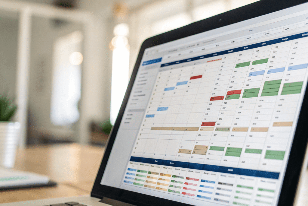 APS scheduling dashboard for lace type blocks (HD then Swiss) wigs