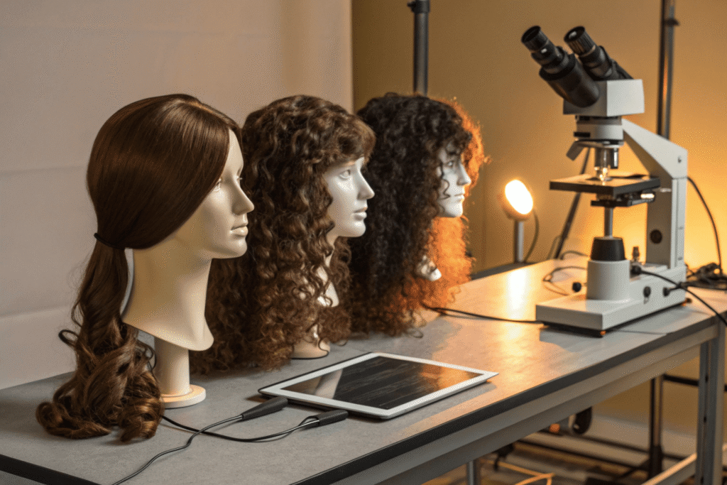 Multiple wig tresses