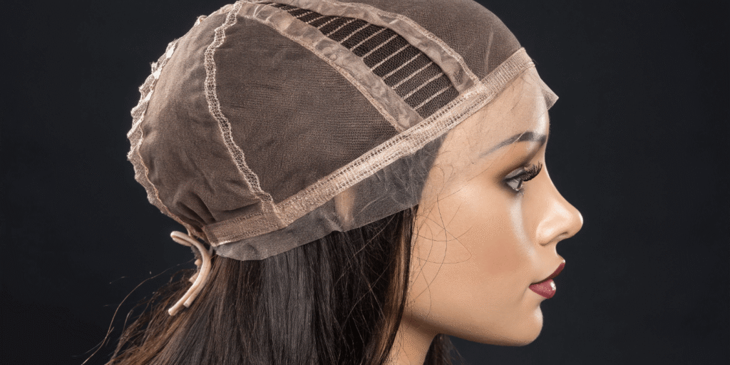 Swiss HD lace at the front- mid-cap machine wefts hair wig cap