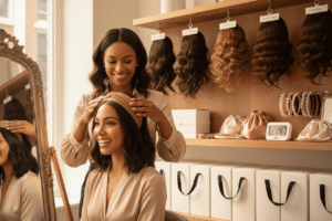 a headband human hair wig