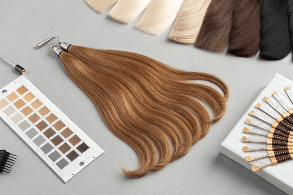 a lace color system for human hair wigs