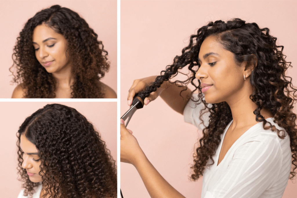 curly wave textures human hair wig