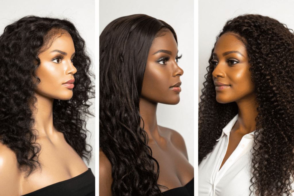daily wear 130% natural density at 12–14 inches human hair wig
