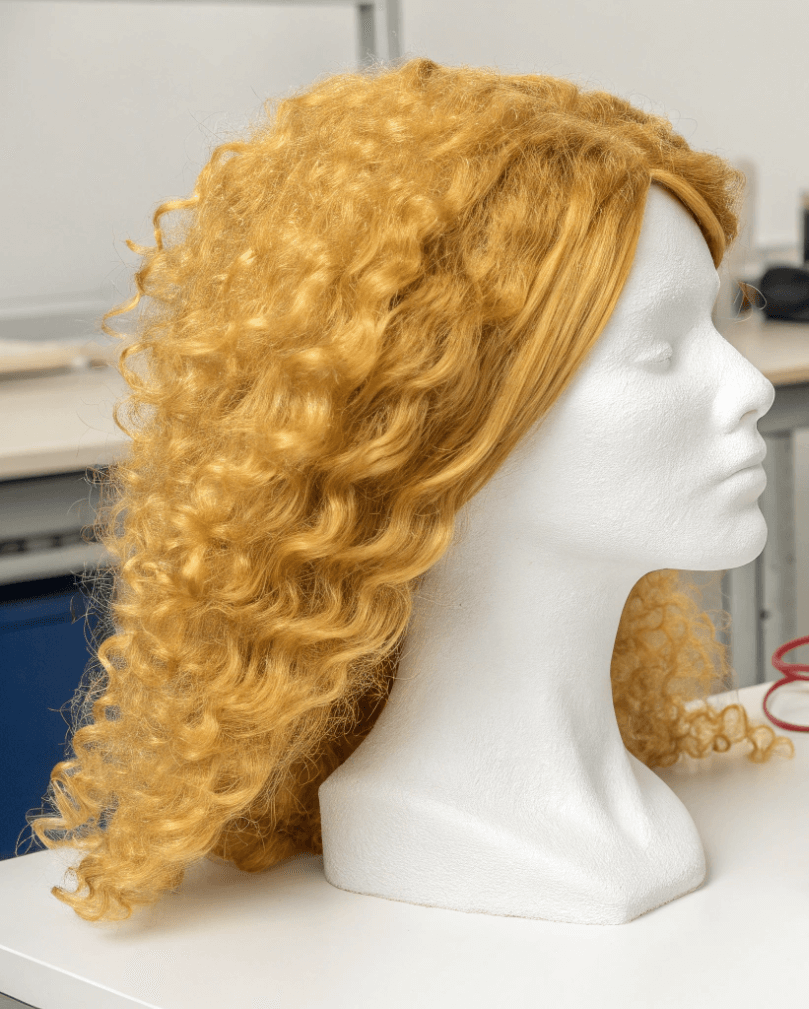 heat-friendly synthetic fibers in wigs