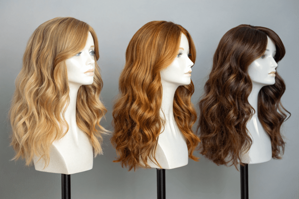 honey blonde with caramel balayage and soft shadow root human hair wig