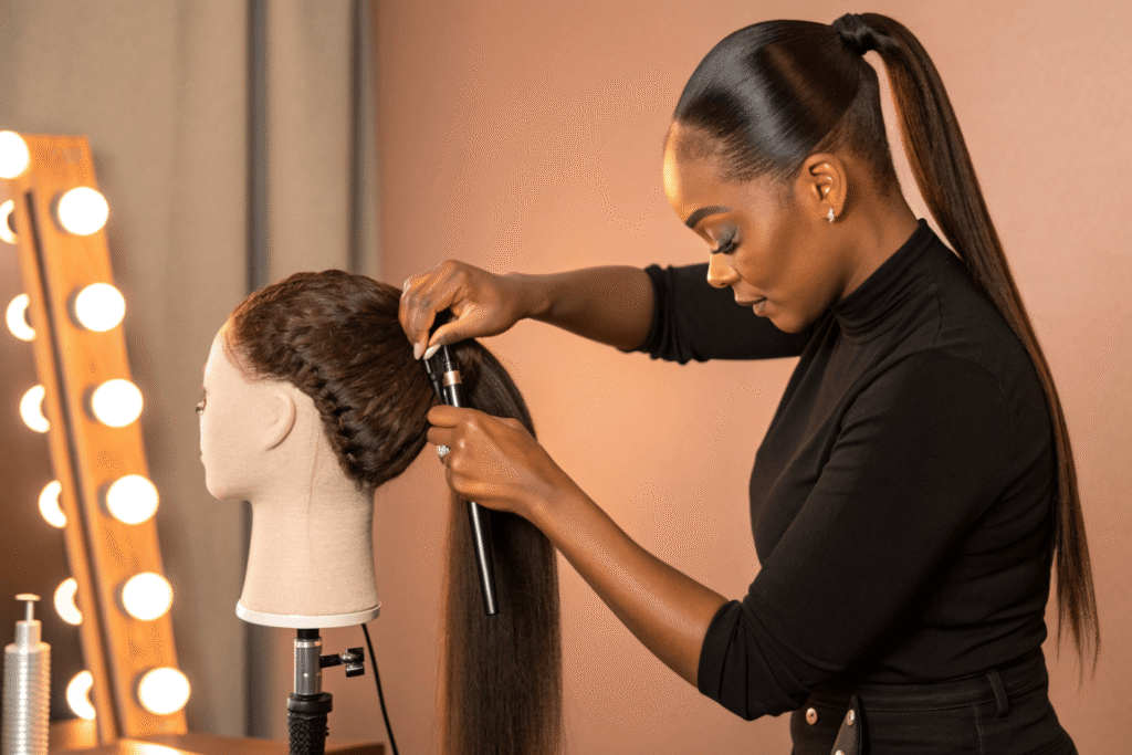 machine-made breathable lace front hairline human hair wig