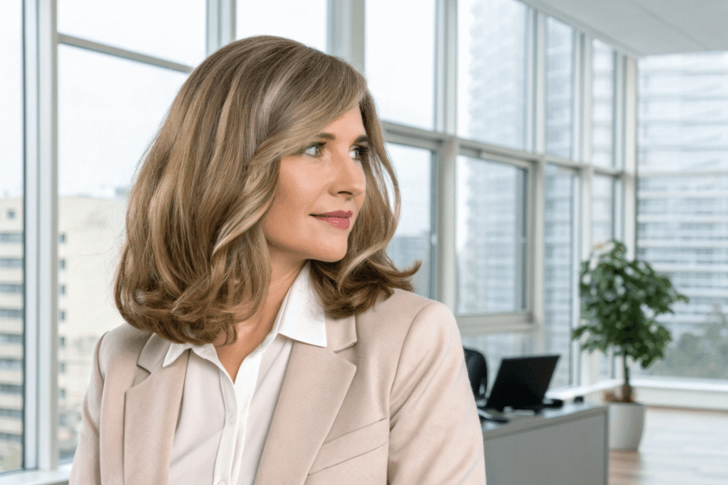 pre-plucked hairline 12–14 inch shoulder-length human hair wig