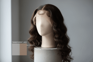 pre-plucked hairline medium lace shade options human hair wig