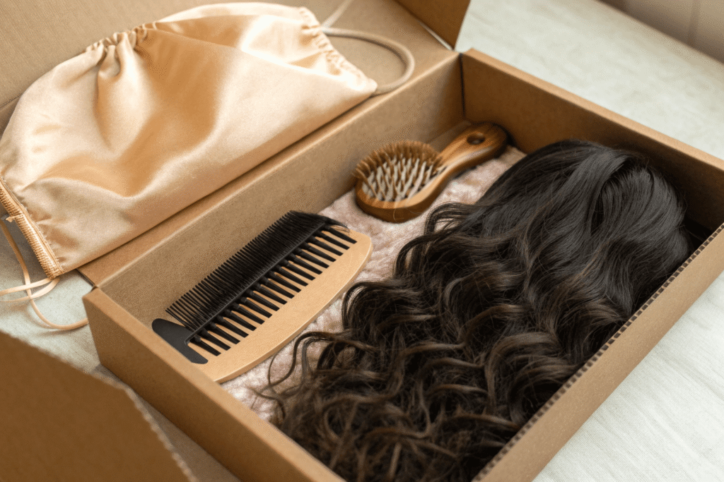 private label packaging for wear-and-go wigs