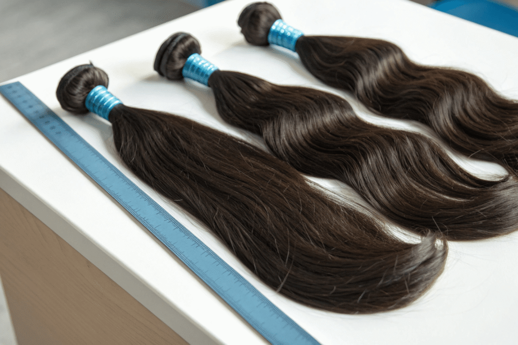 single drawn & double drawn hairs bundle