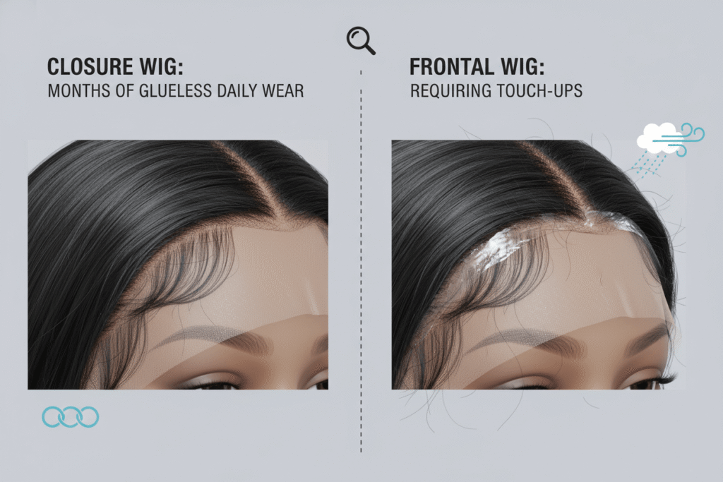 transparent vs HD lace human hair wig