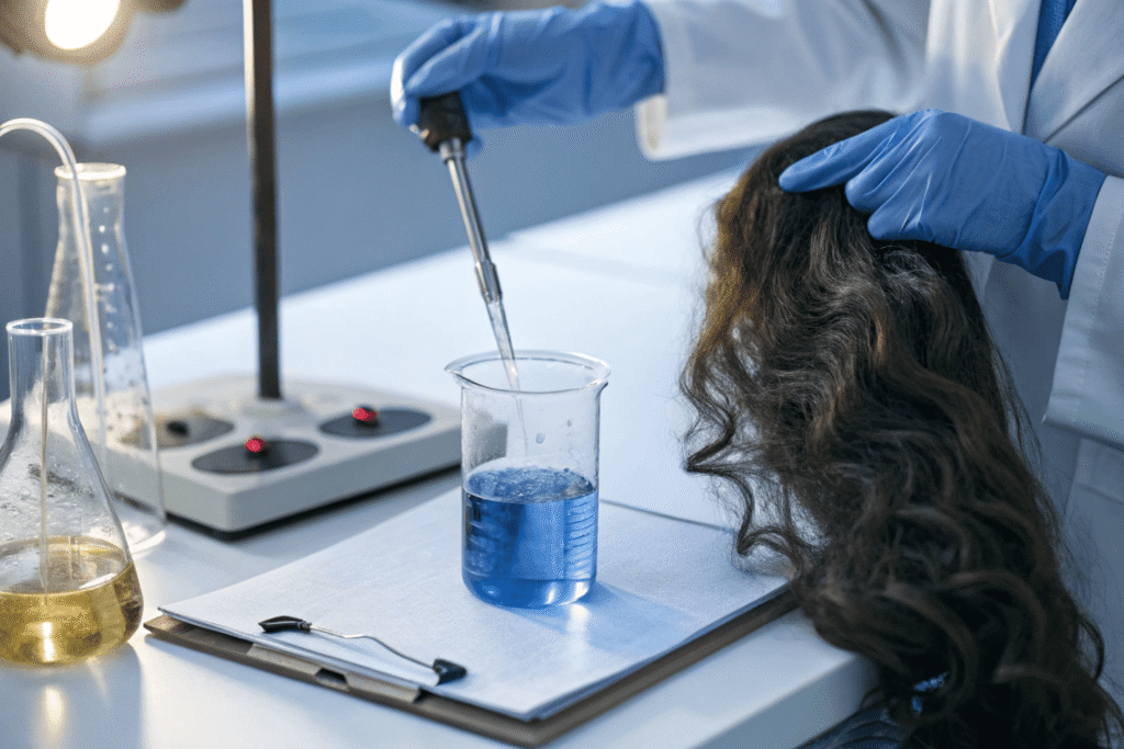 diluted shampoo tests human hair wig