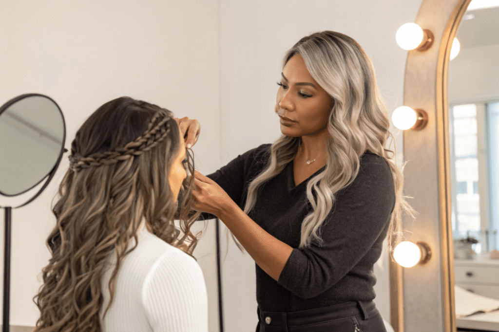 13x4 human hair lace front wig with hair extension