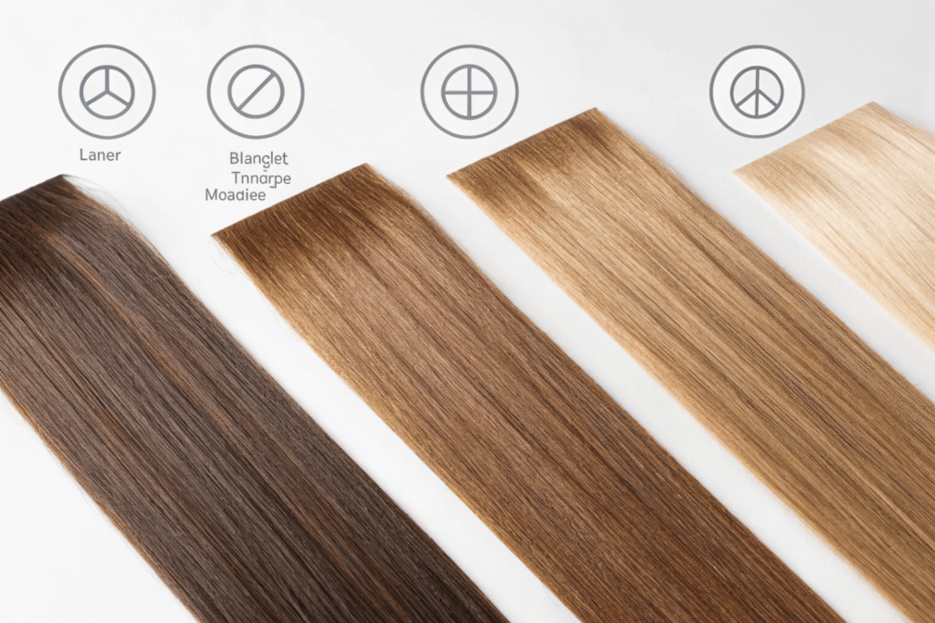 Tape-ins, Micro-rings, Nano-rings hair extensions