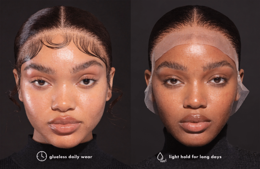 glueless daily wear vs light hold for long days