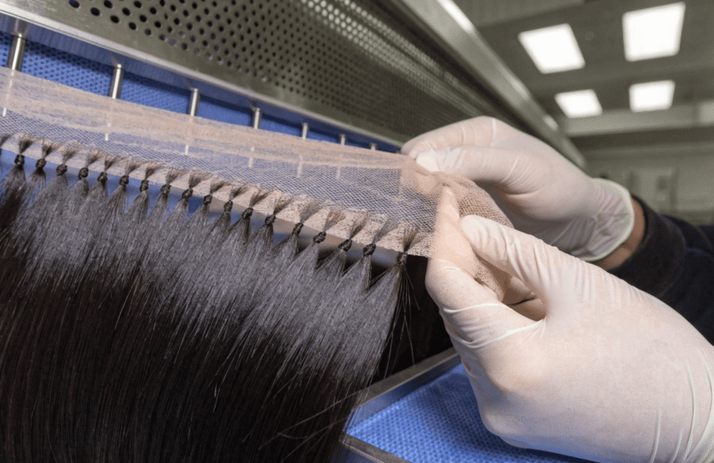 single-hair micro-knots on HD lace