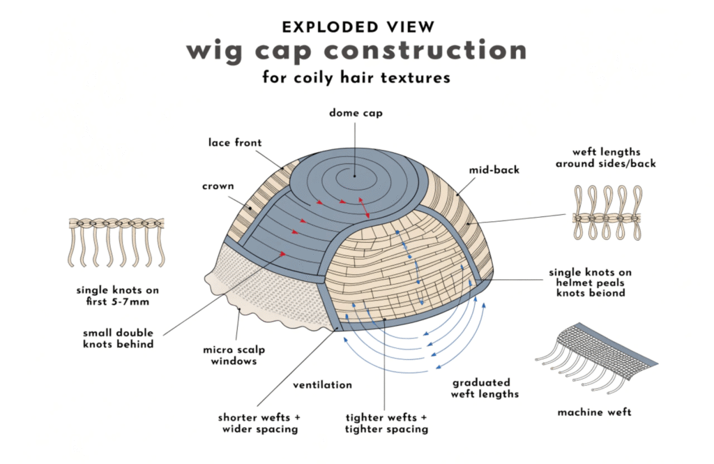 wig cap construction