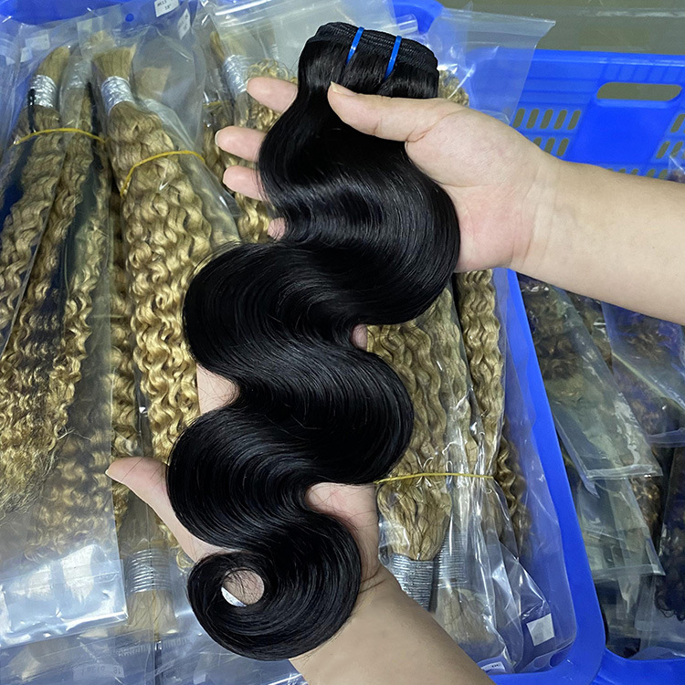 Remy body wave human hair bundle, double weft, soft and full