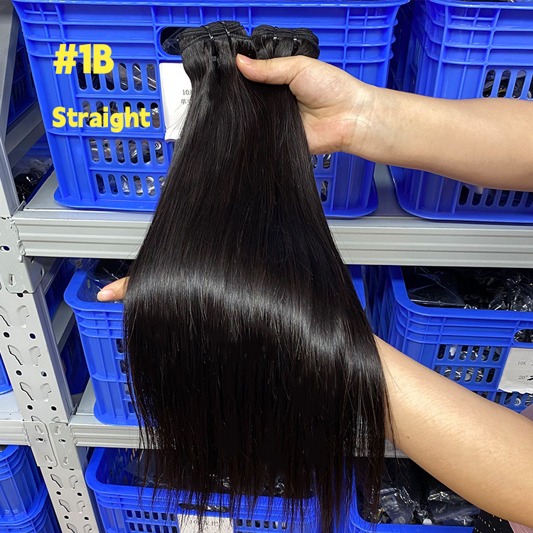 Straight human hair bundle, low shedding, heat friendly, can be dyed