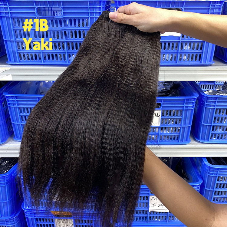 yaki straight human hair bundles high density