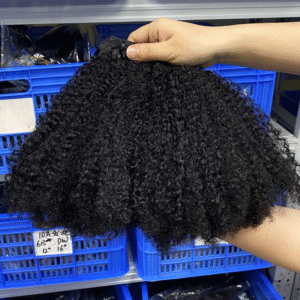 premium double drawn curly human hair bundles