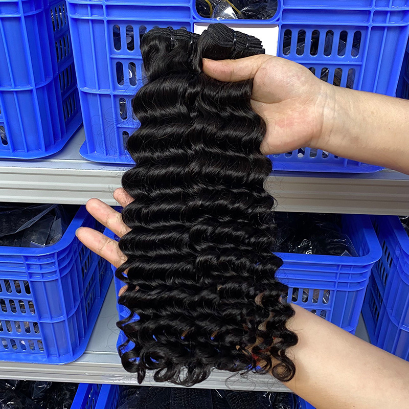 human hair bundles deep wave
