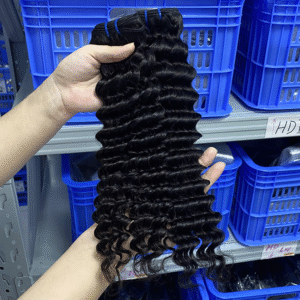 remy hair deep wave natural color cuticle aligned human hair bundles