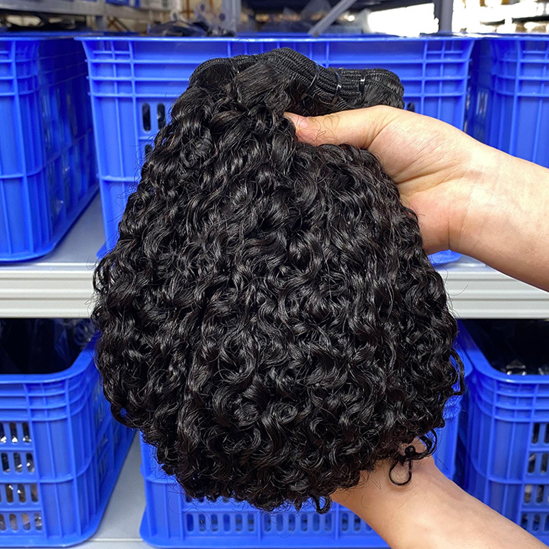 pixie curly human hair bundle